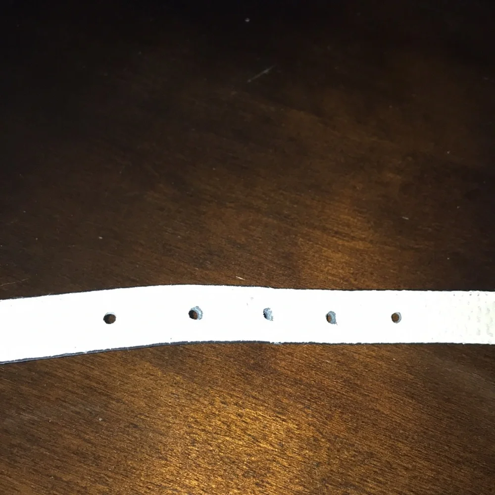 Liz Claiborne Women’s Black Bonded Leather Belt 3/4” Wide SOLID BRASS Buckle